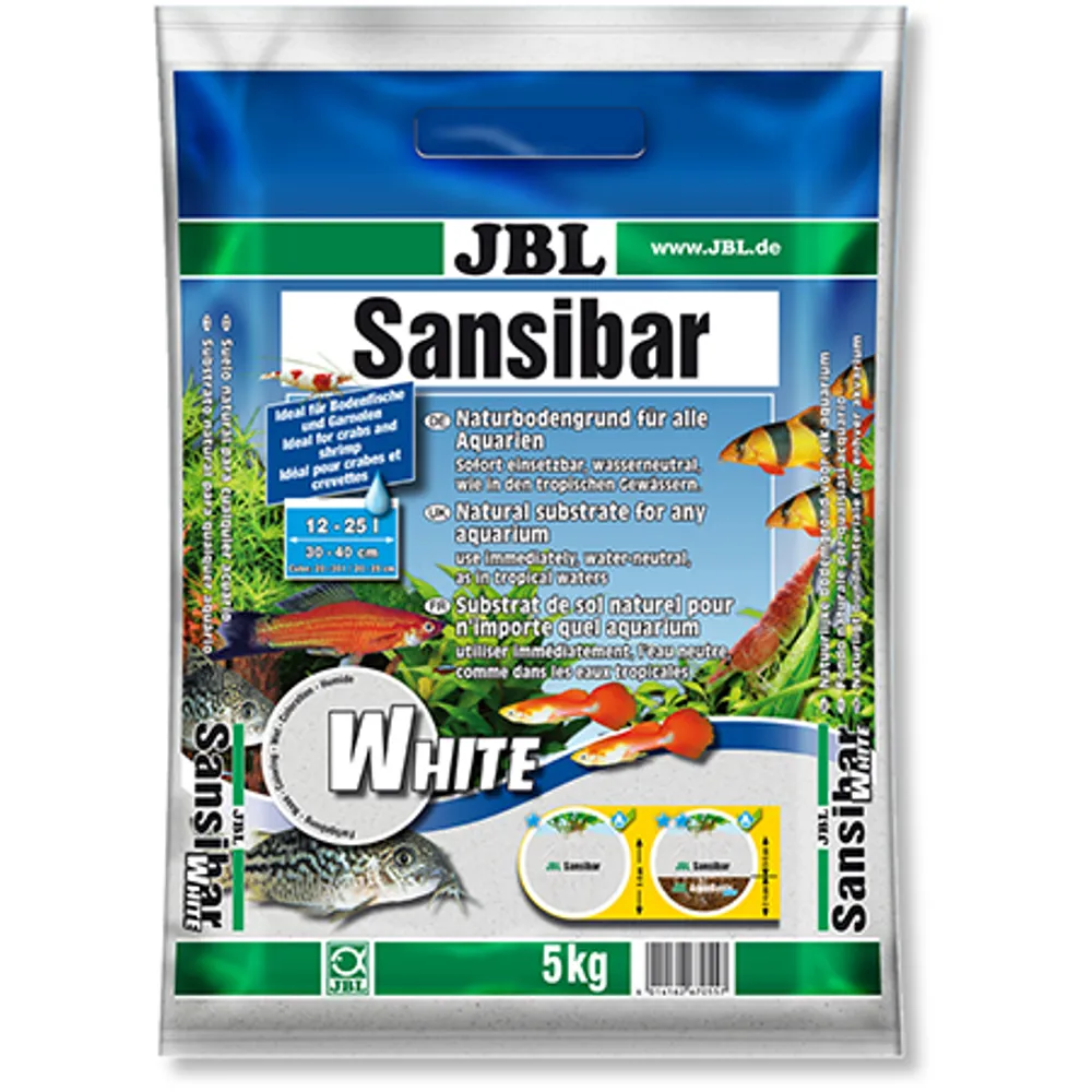 Jbl Sansibar Hvid 5 kg Akvariegrus